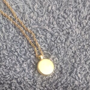 Madewell Gold Round Disc Necklace